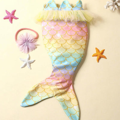 Accesorios foto recién nacido traje sirena bebé
