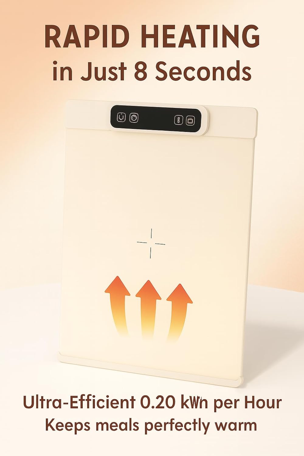 Tapete eléctrico calentamiento alimentos con temp. ajustable