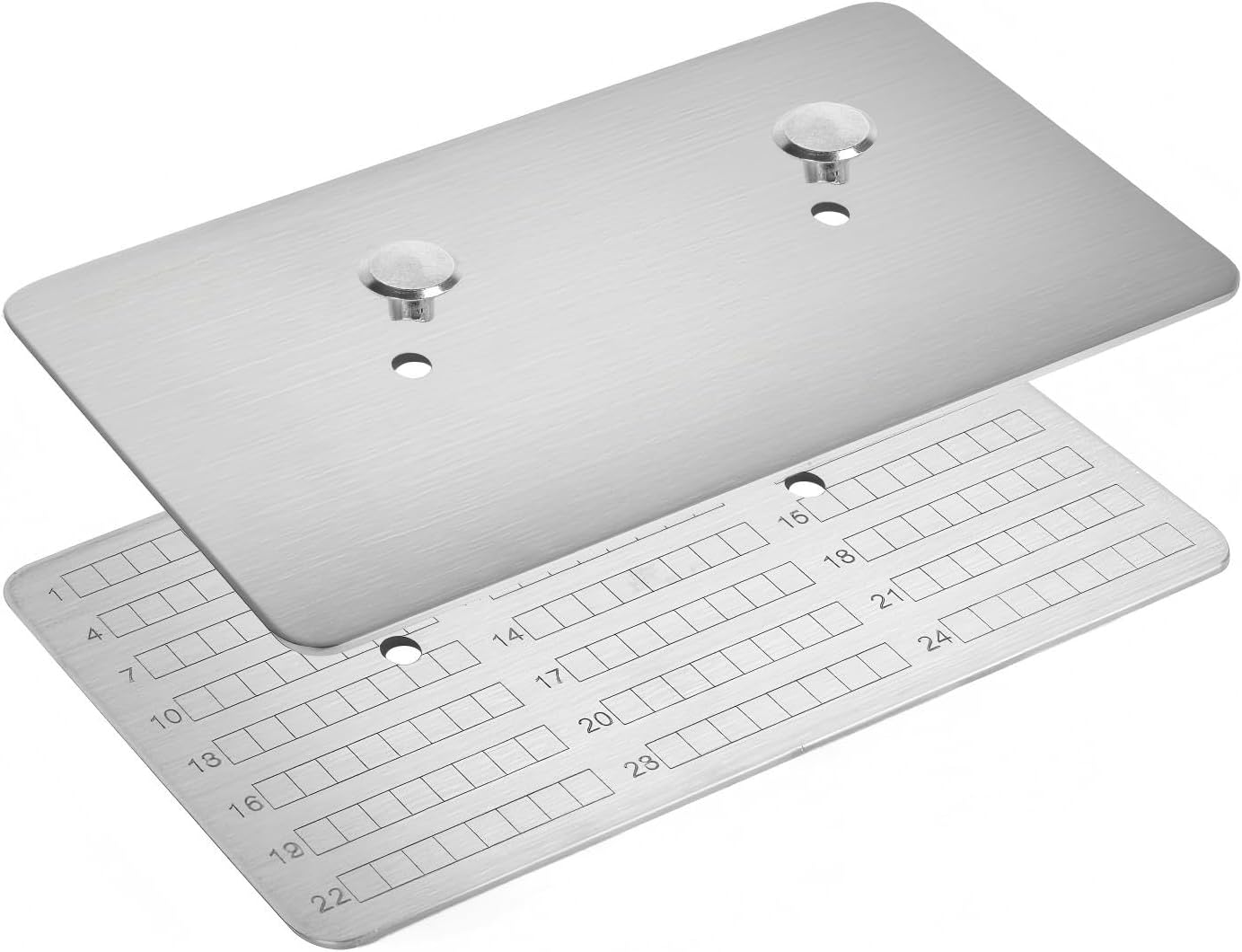 Placa frase semilla titanio GR1 para cartera hardware