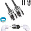 Herramienta roscado tubo PVC doble función 1/2-3/4" set 2 pzas