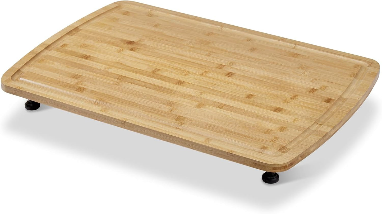 Tabla pasta bambú estufa RV 30x20pulg con patas ajustables