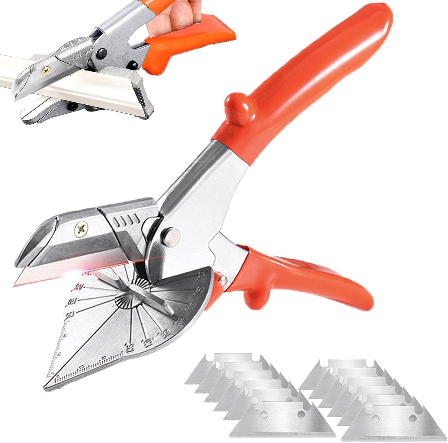 Cizalla inglete multiángulo 12 cuchillas afiladas repuesto