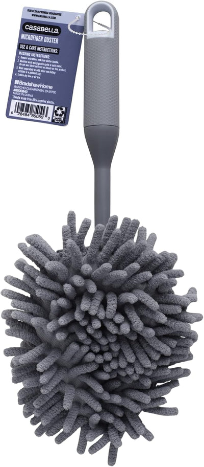 Plumero microfibra mano gris
