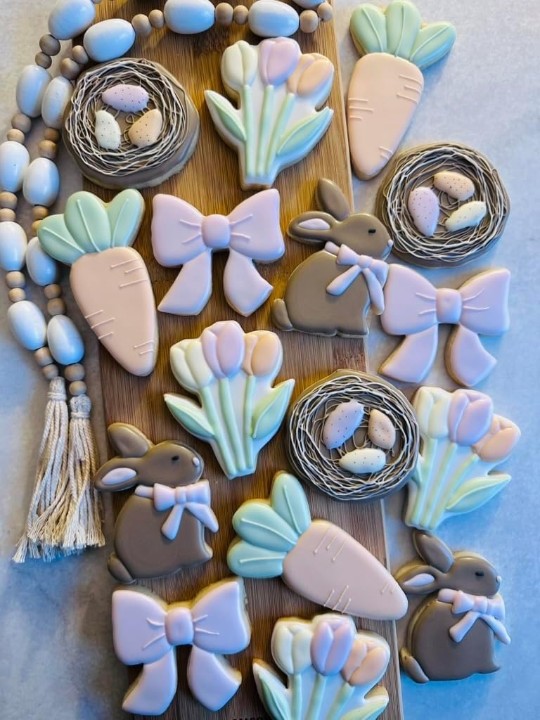 Juego de cortadores de galletas para Pascua elegante