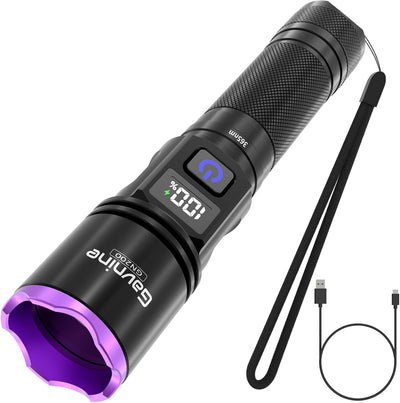Linterna UV 365 nm recargable para mascotas y resina