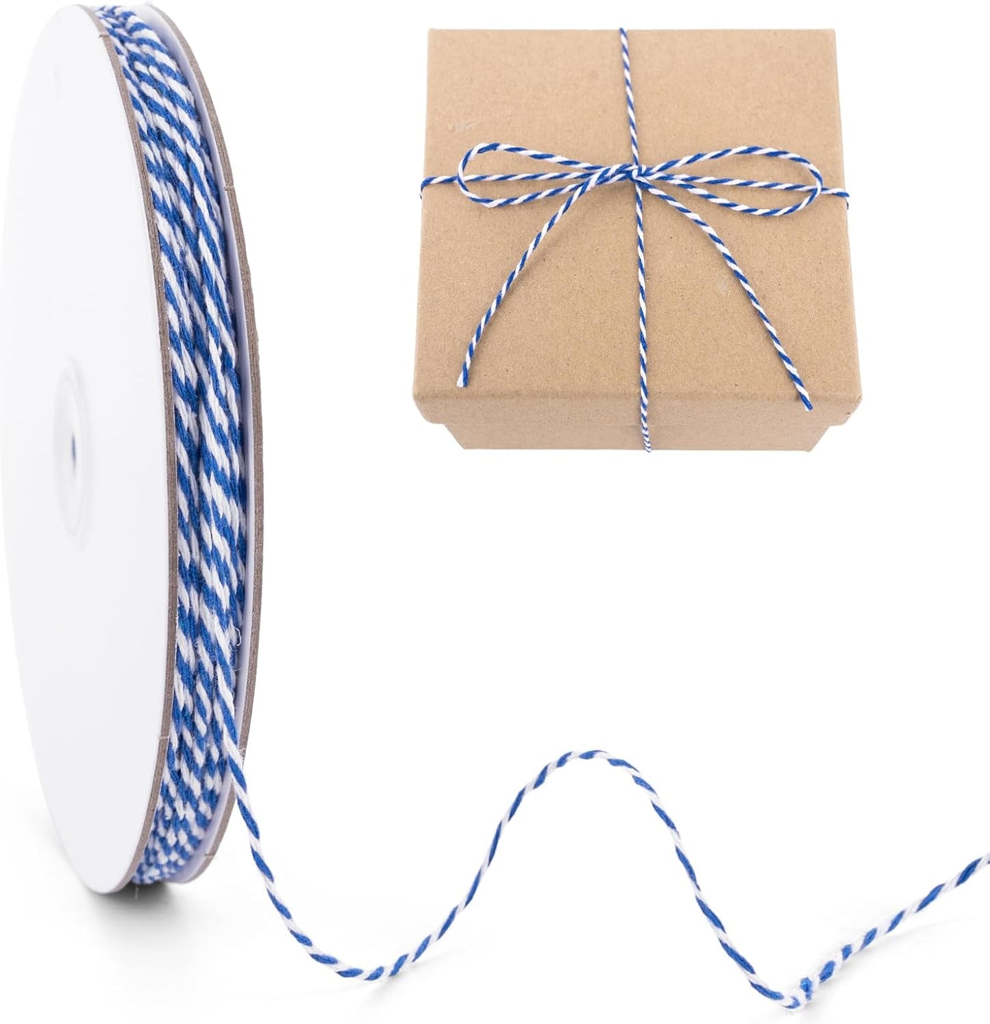 Cuerda cocina 328ft 2mm azul blanco uso pesado regalos macramé
