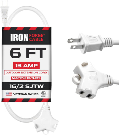 Cable extensión exterior 6ft 2 clavijas 16/2 SJTW