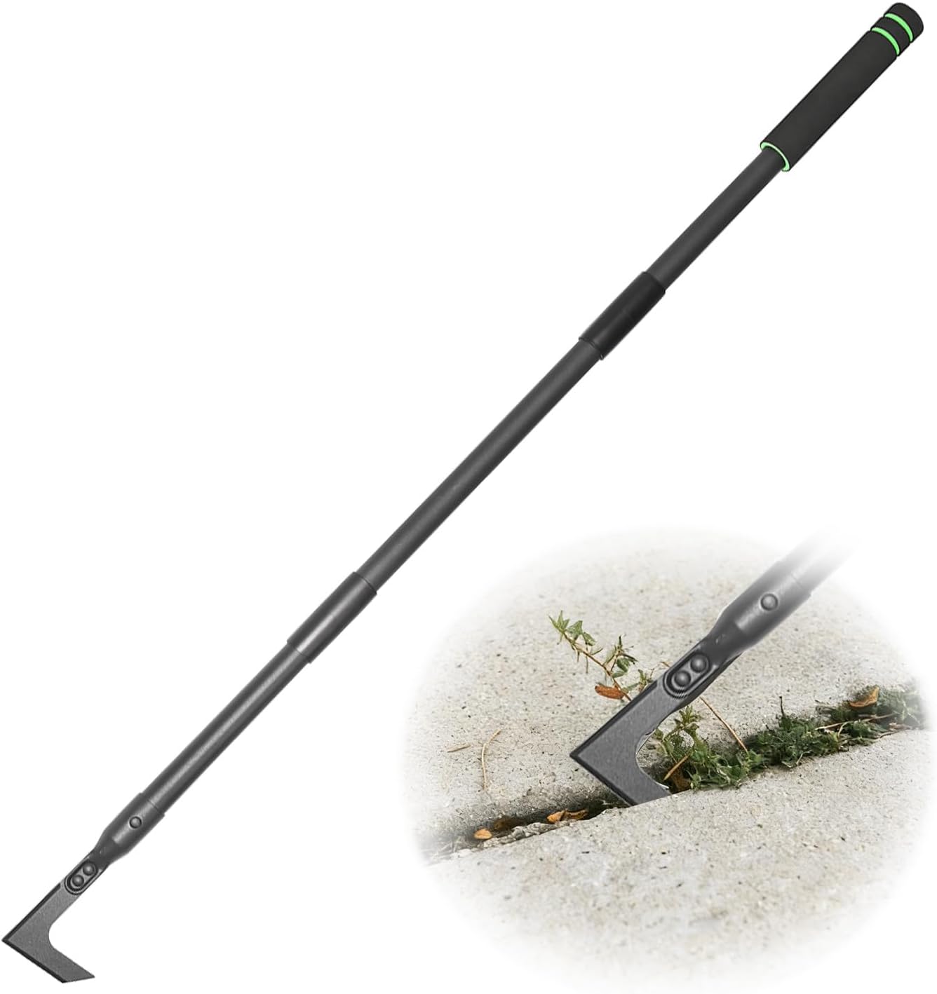 Extractor malezas mango largo 43.7pulg ajustable duradero