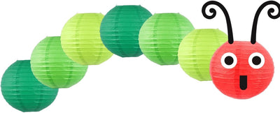 Linternas papel Hungry Caterpillar estilo animado 7"