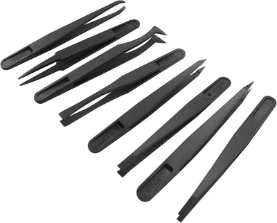 8 Pzas Pinzas Plástico Precisión Tornillo 4.5-4.8pulg Antiestáticas