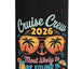 Botella de agua aislada acero inoxidable Cruise Crew para casino
