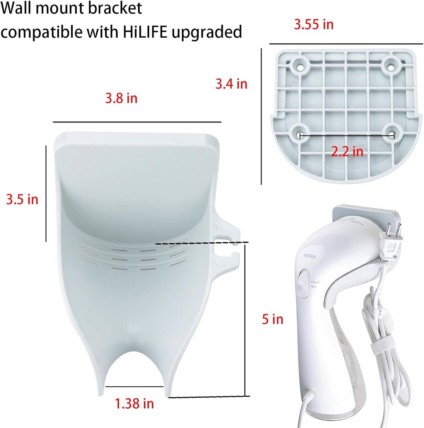 Soporte pared vaporizador HiLIFE gris