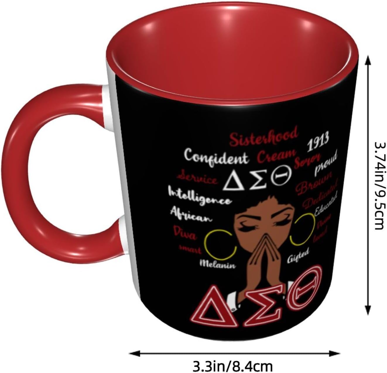 Taza de cerámica para regalo de hermandad de mujeres