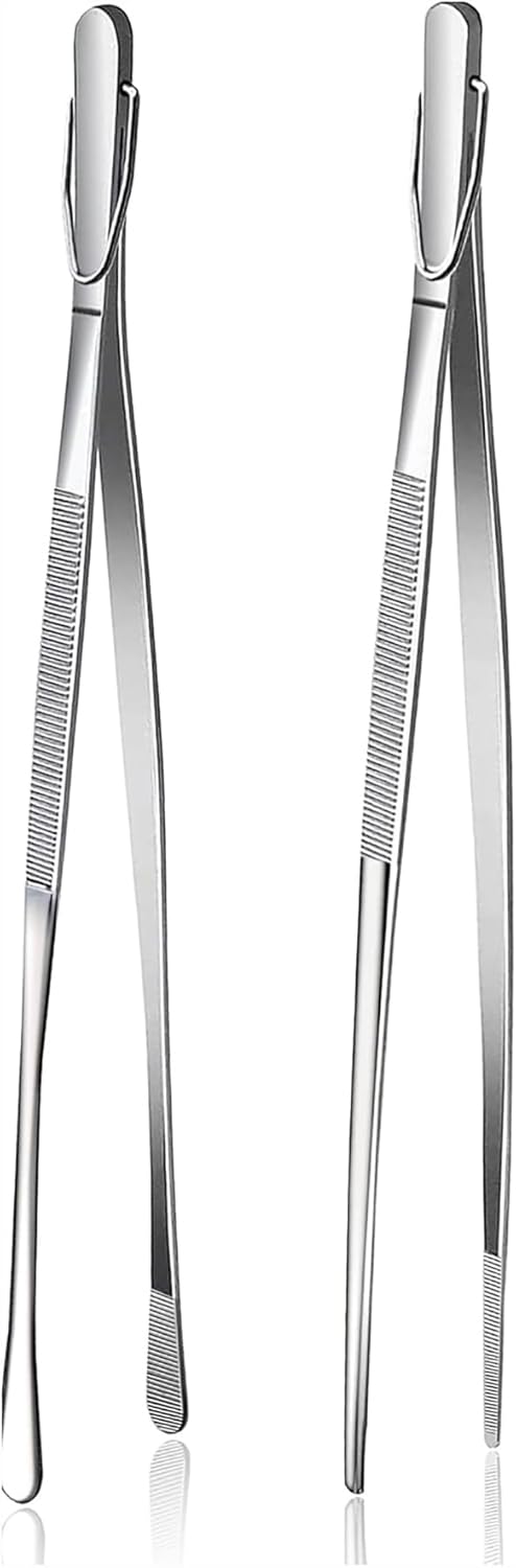 Juego 2 Pinzas Cocina Acero Inox 12pulg