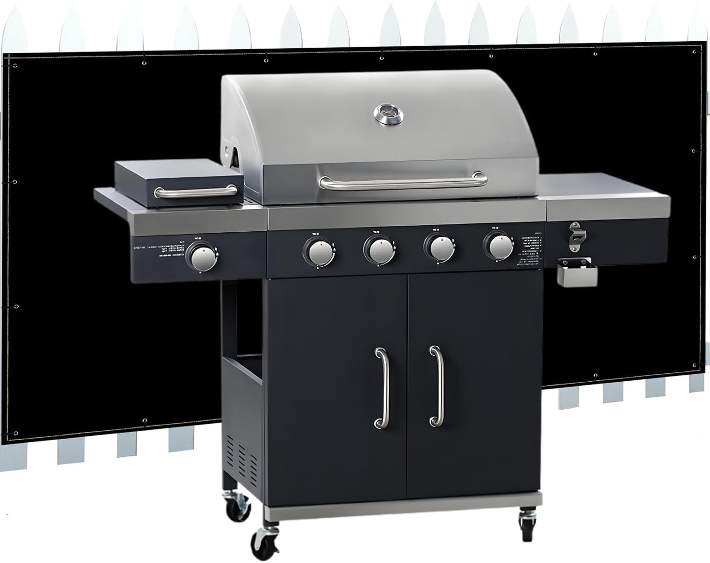 Escudo térmico parrilla 3.2x6pies protector calor pared ignífugo