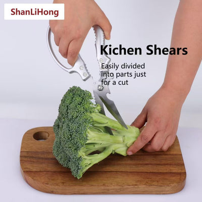Tijeras de cocina y tenazas de silicona 9-12 pulgadas acero inoxidable resistente al calor
