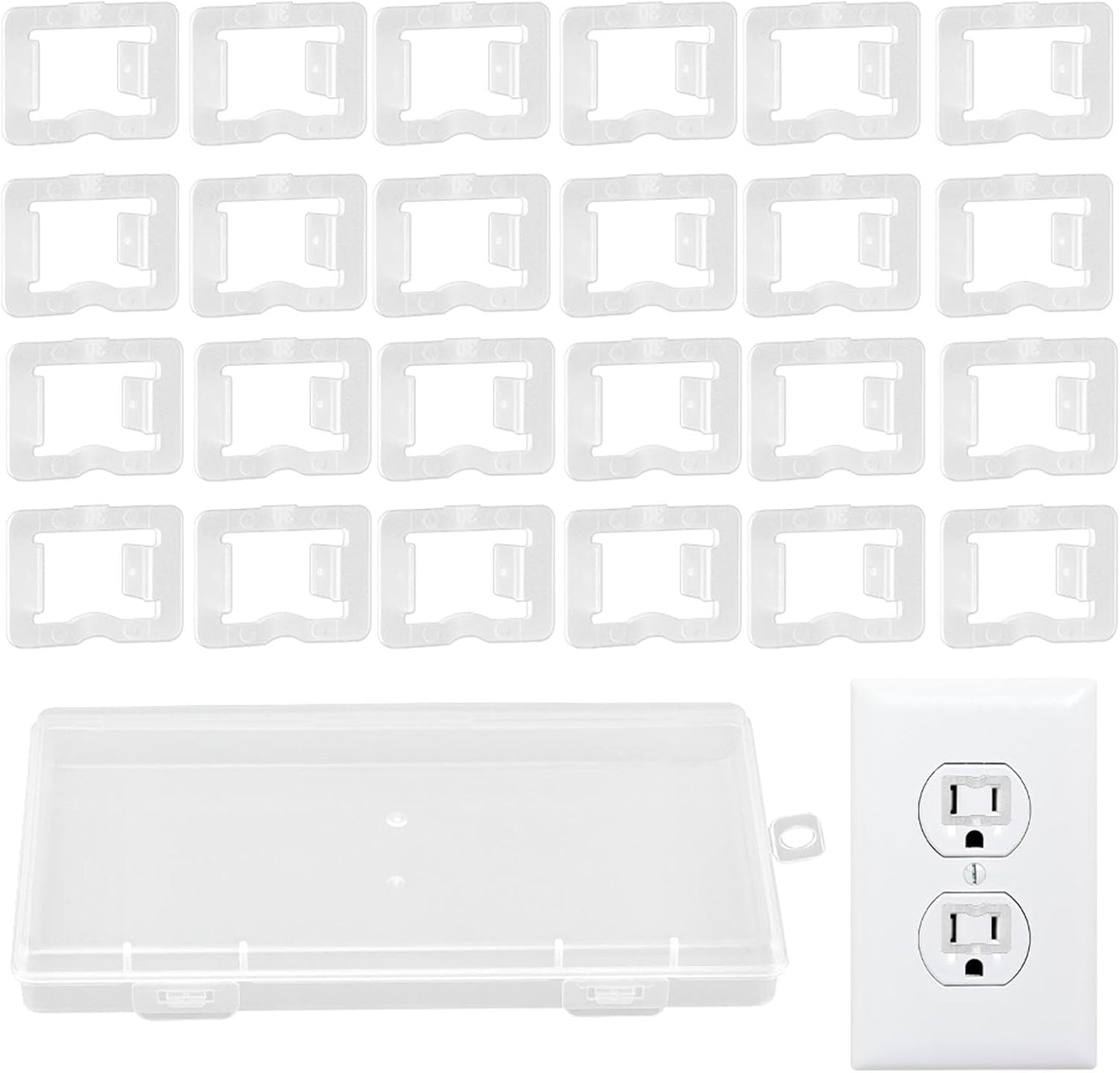 Adaptador para enchufes sueltos 24 pzas 0.55pulg