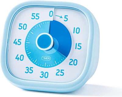 Temporizador visual 60 min para niños con sonido silencioso o tictac