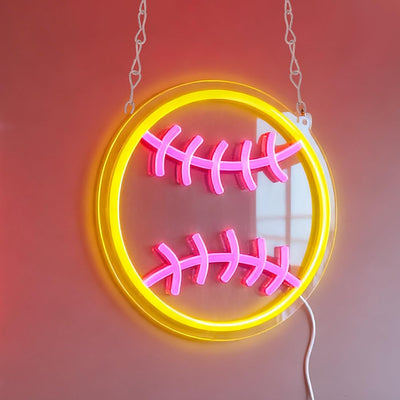 Letrero Neón Sóftbol Luz LED Regulable Decoración Pared