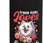 Botella de agua acero inoxidable aislada para perros Samoyed
