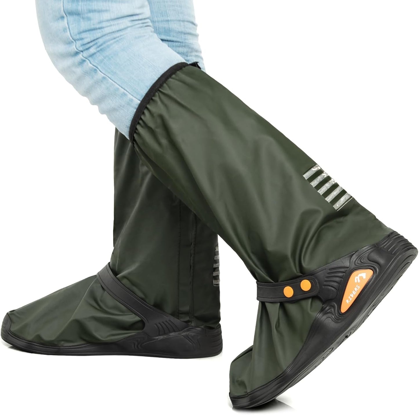 Funda botas lluvia PVC impermeable reflejante extra grande