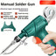 Máquina soldar industrial con calefacción verde