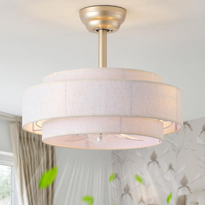 Ventilador techo 20pulg luces bohemio 6 velocidades