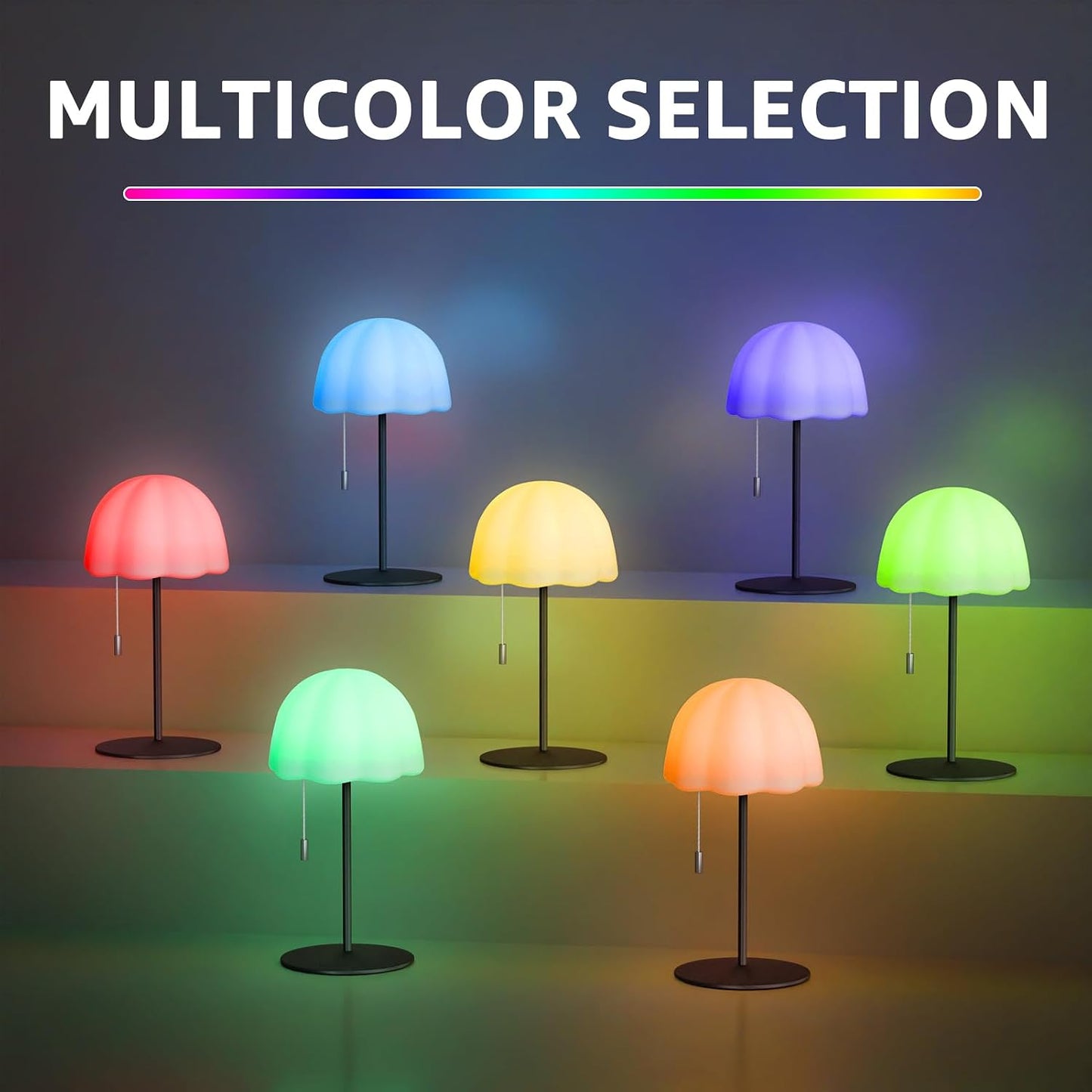 Lámpara ducha impermeable IP44 LED RGB blanca recargable