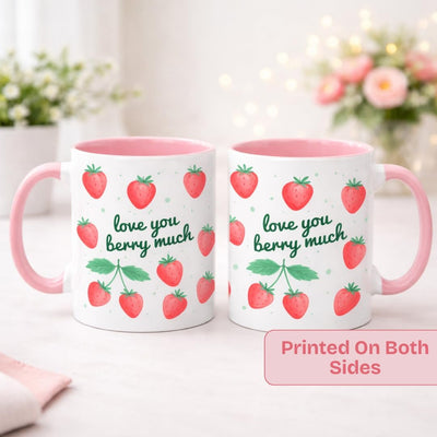 Taza de café de fresa 11 oz, regalo para mamá, abuela y hermana amante de las fresas