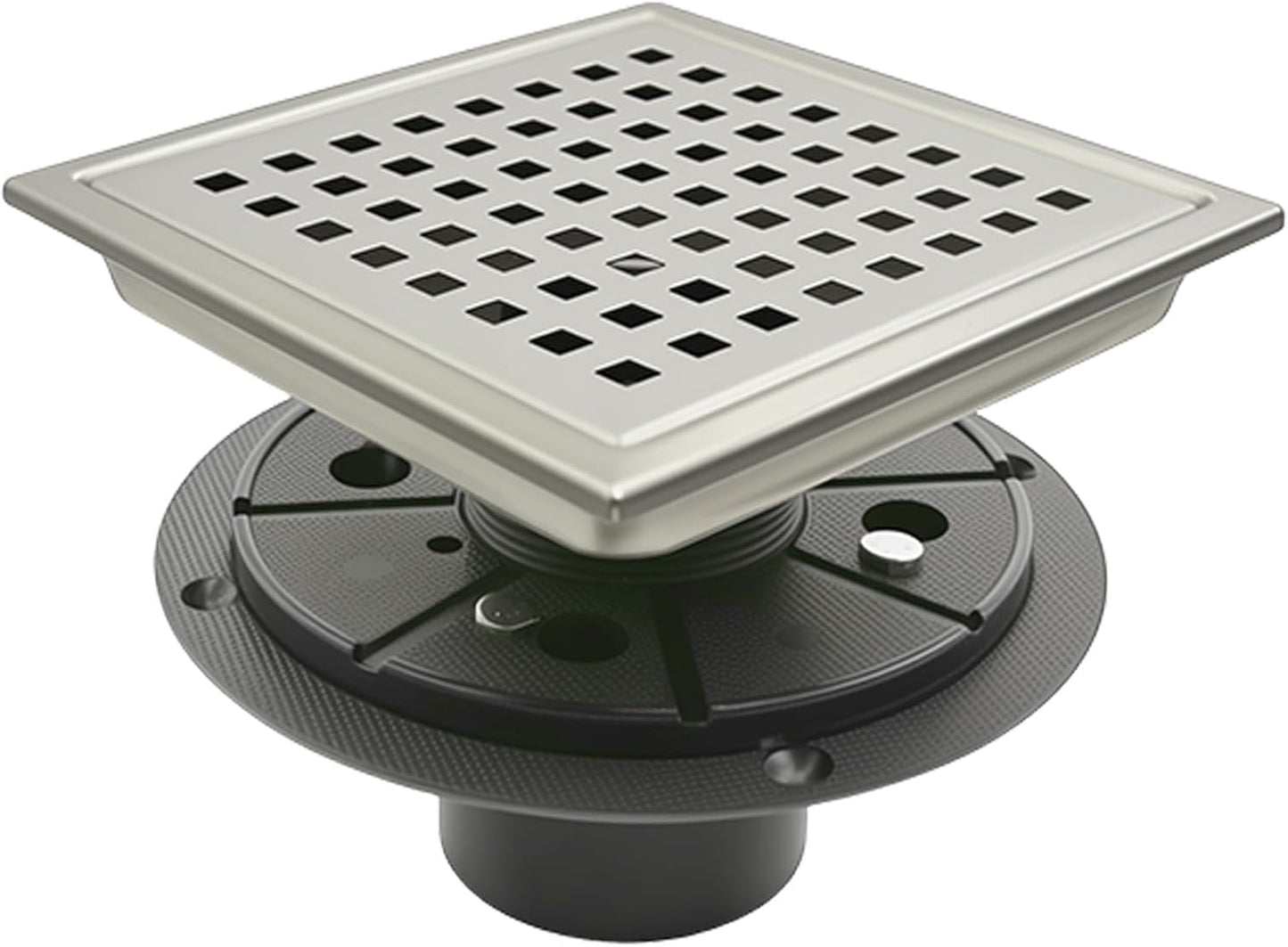 Drenaje cuadrado 6pulg acero inox SUS304 cepillado níquel