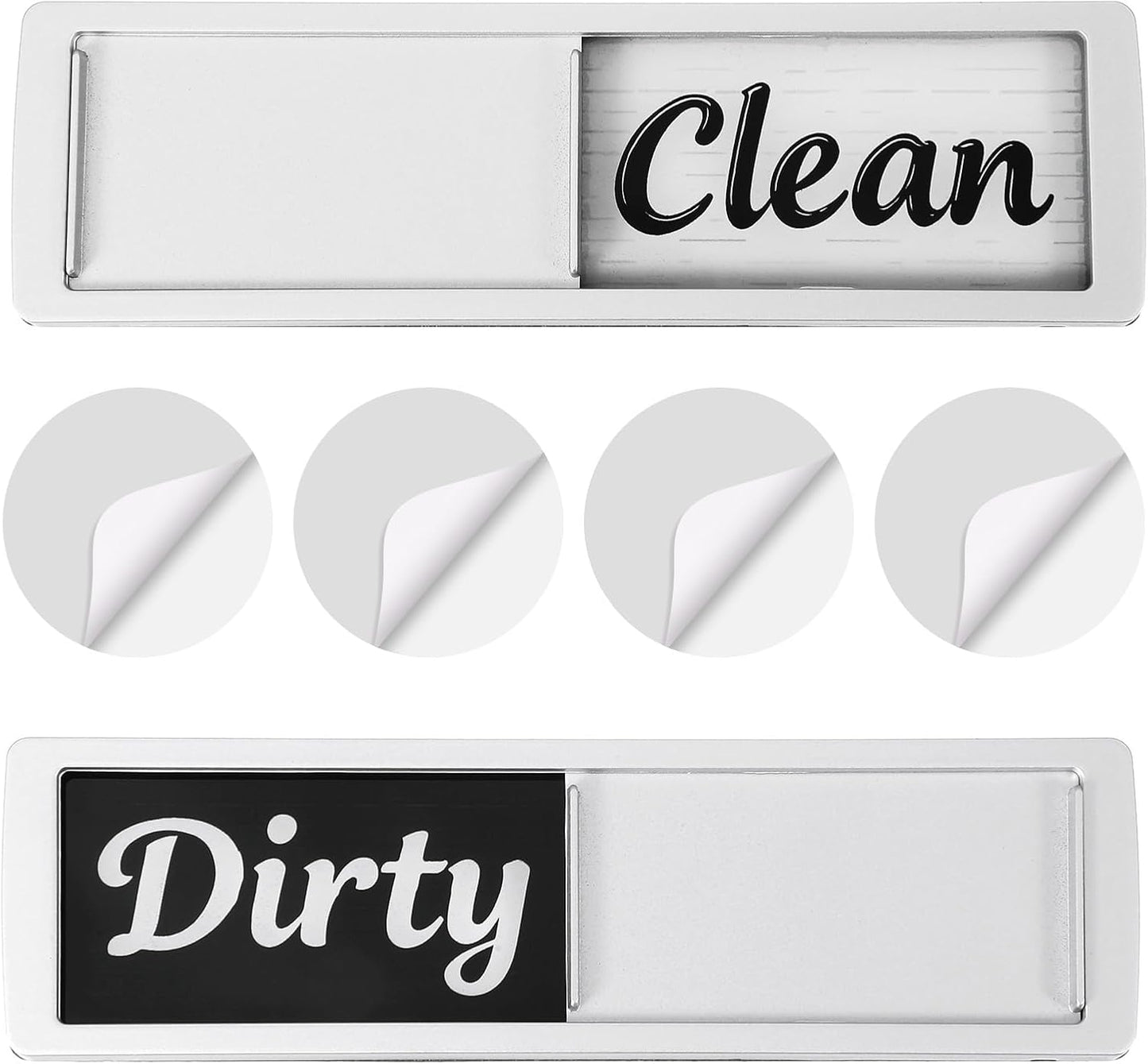 Imán de 2 estados Clean Dirty Sign para lavavajillas autoadhesivo acrílico