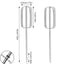 2 Pzas repuesto batidor acero inox BLACK & DECKER Kenwood
