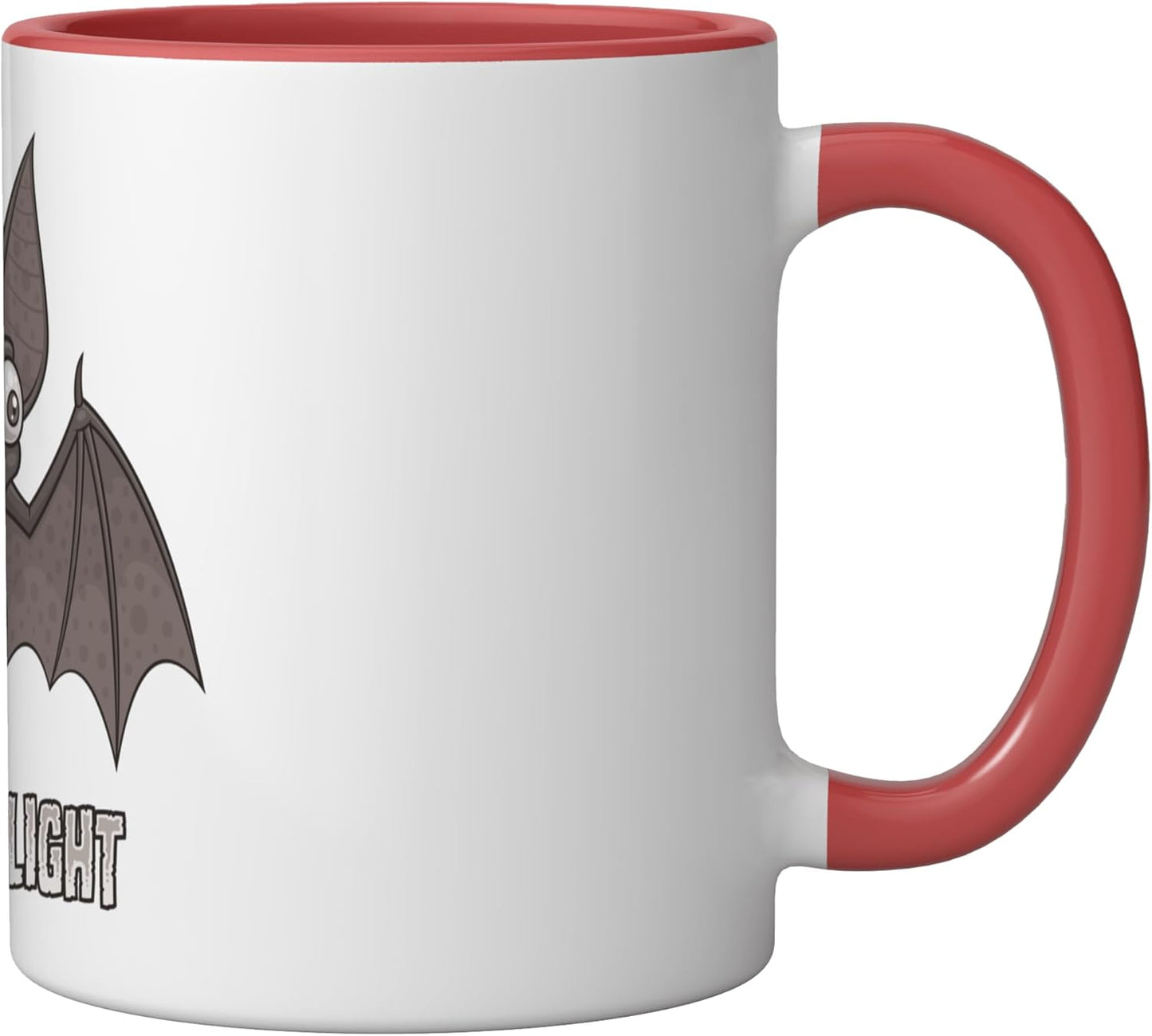Taza Cerámica Vampiro Rata Roja/Blanca