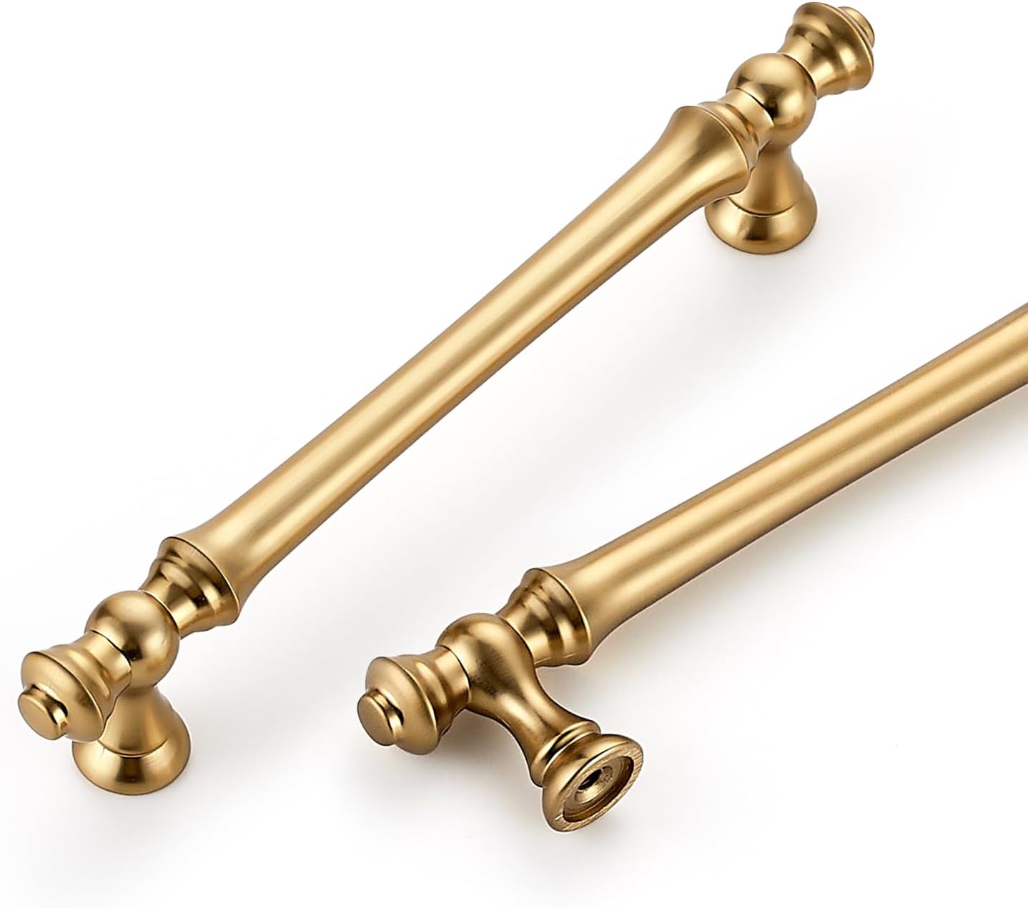 Pack 2 Tiradores Bronce Champán 5pulg Manija Cocina