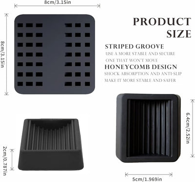 Ruedas giratorias muebles con tapón 5 pzas negro