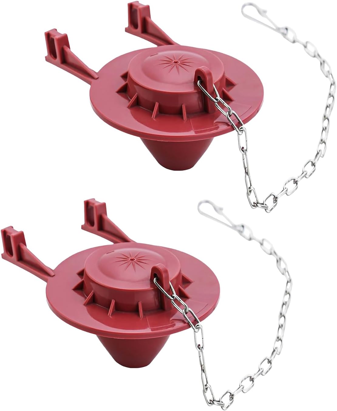 Set 2 Aletas Repuesto Inodoro 2pulg Comp Rojo