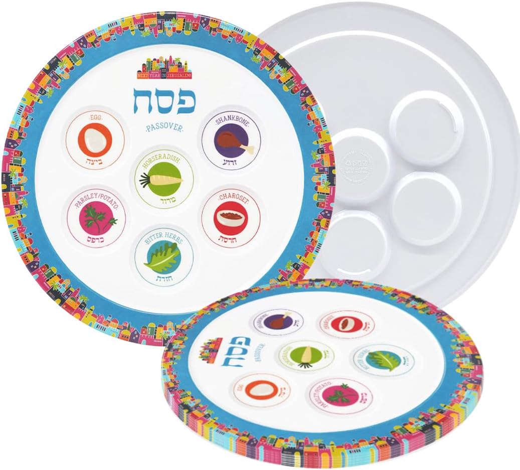 Bandeja seder redonda melamina 12pulg paquete 12