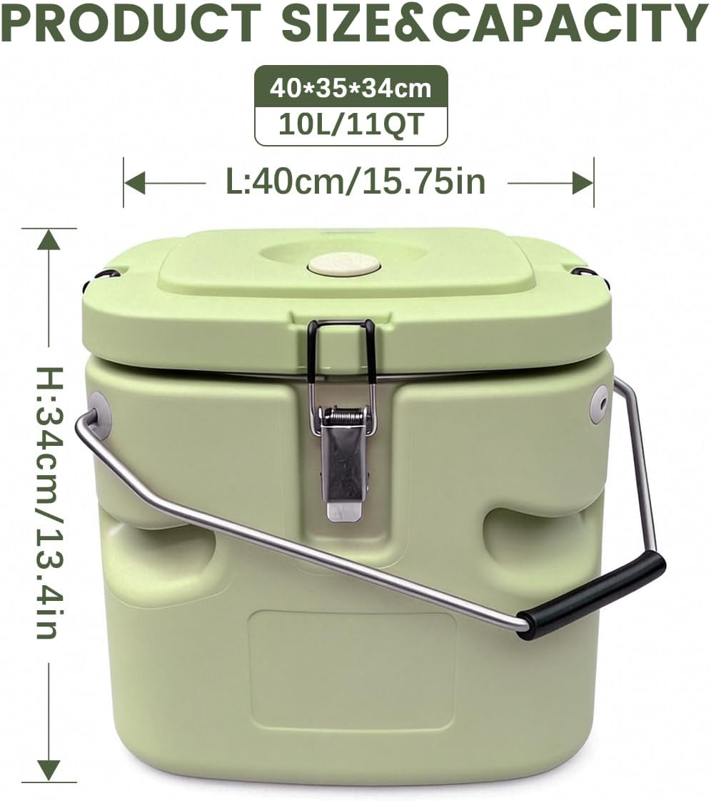 Contenedor sopa aislado 2.5gal calentador alimentos 11qt