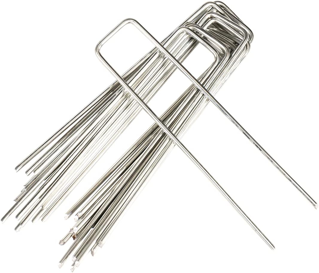 Grapas paisaje acero galvanizado 6pulg 100pzas