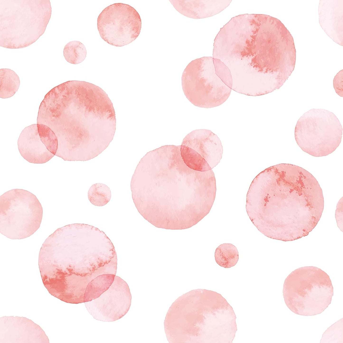Papel tapiz lunares rosados y blancos autoadhesivo para dormitorio