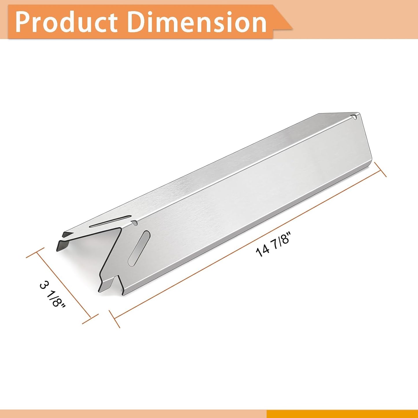 Repuesto placa térmica Brinkmann acero inox