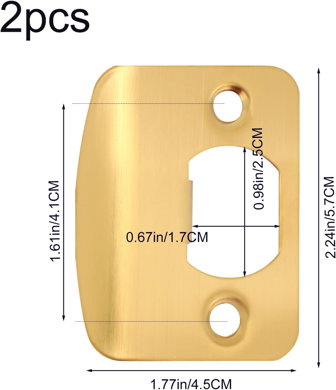 2 Pzas Placa Acero Inox Puerta Kit Reparacion