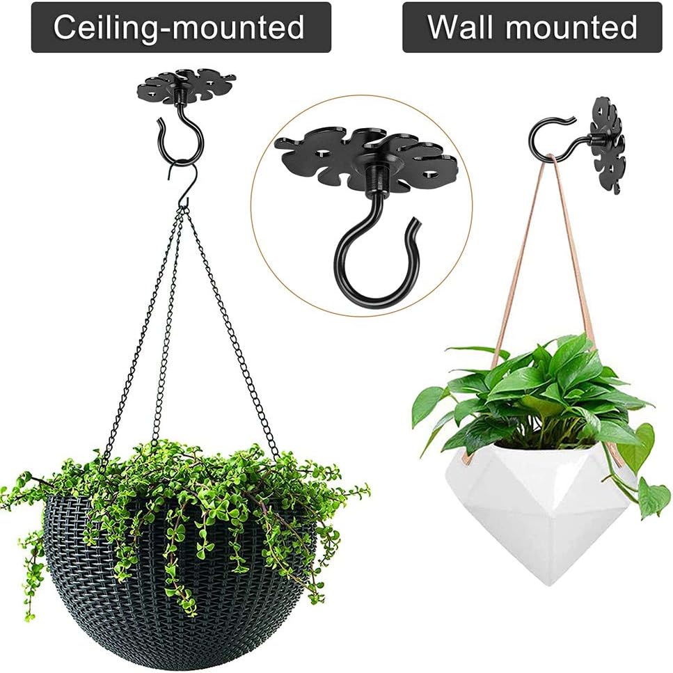 Ganchos techo metal para plantas luces hadas