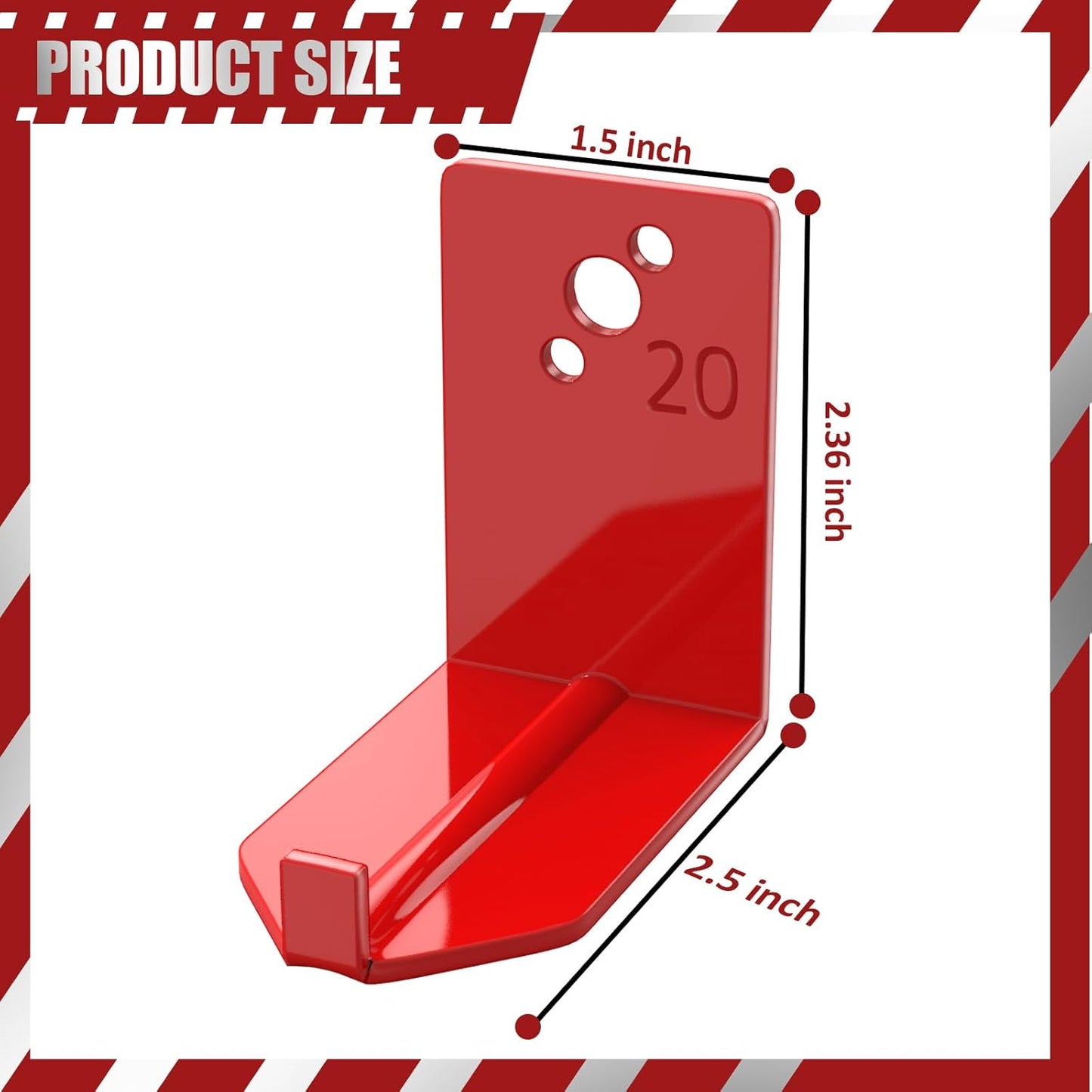 2 Soportes Pared para Extintor 20lb
