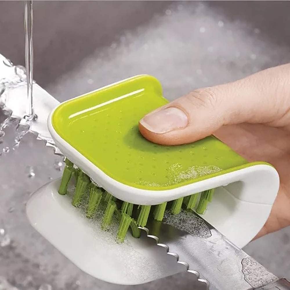 Cepillo antideslizante para cubiertos y cuchillos