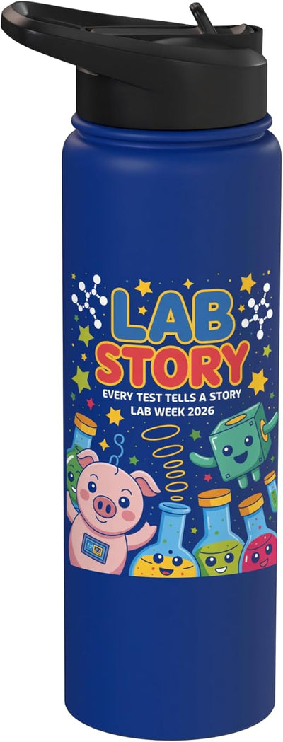 Botella agua aislada acero inox Lab Week 2026