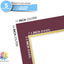 Mat Board 11x14pulg 8x10 marco doble 5pzas granate sobre dorado