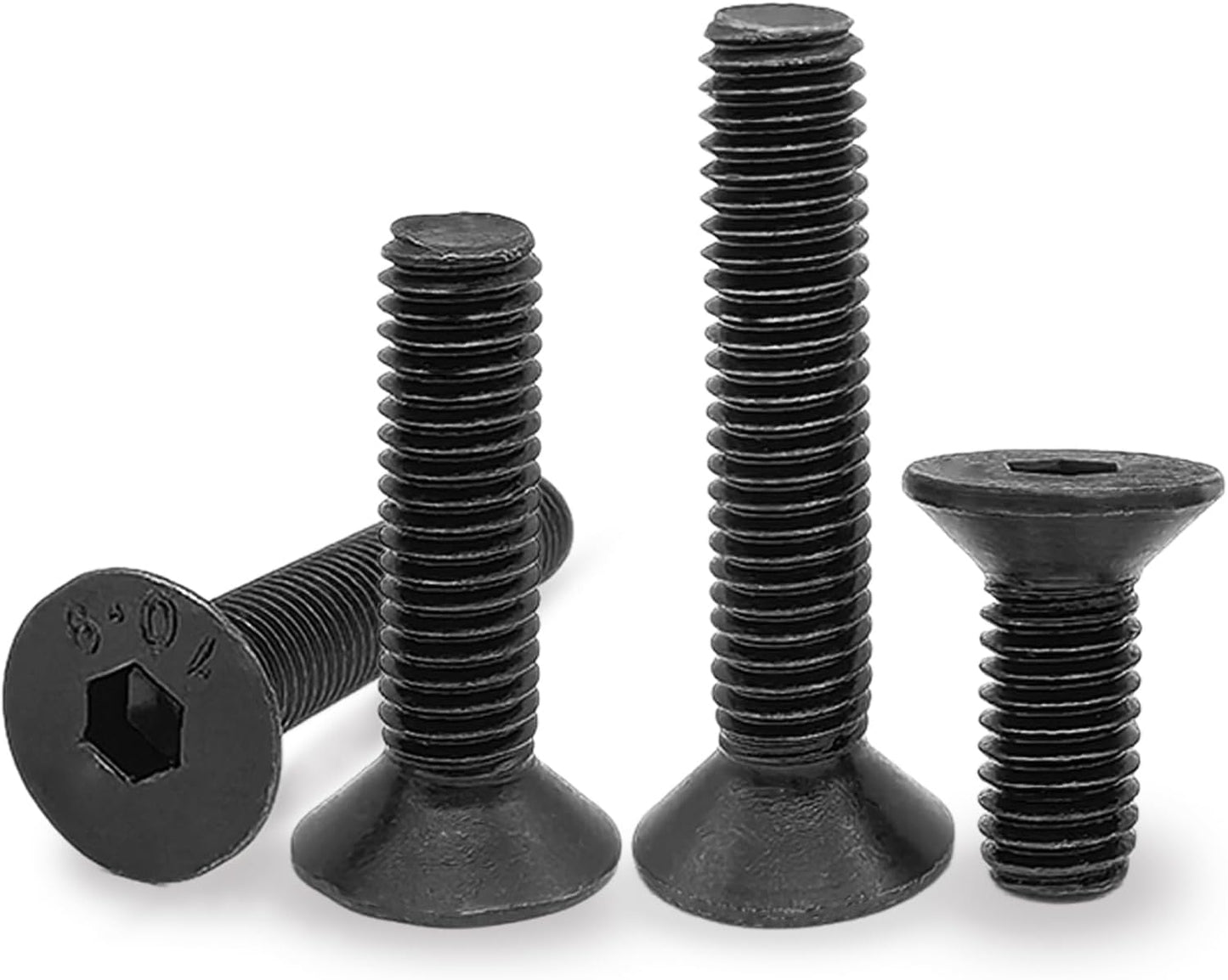 Tornillos avellanados M5 x 0.787pulg acero aleación grado 10.9