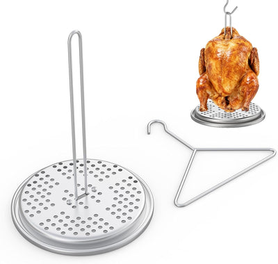 Kit accesorios freidora pavo soporte pollo aves gancho elevacion