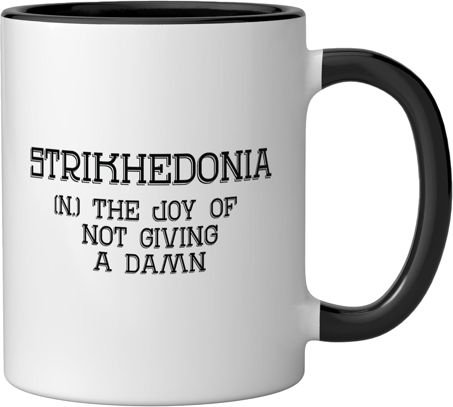 Taza Cerámica Negra/Blanca Sin Importar